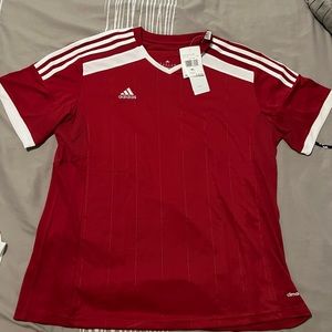 NWT Red Adidas Jersey